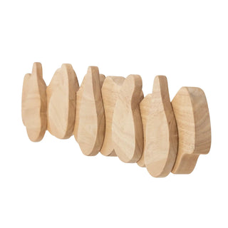 Kapstok rubberhout nature Ross 70cm