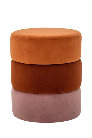 Poef polyester oranje Bilbao