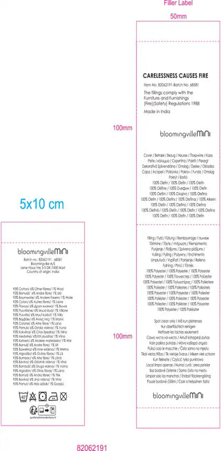 Frey cuscino cotone riciclato blu 45x45cm