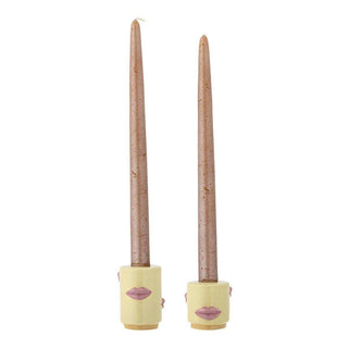 Sassy kandelaars geel - 2 stuks - Het Adres