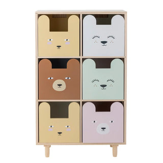 Calle Bücherregal Paulowniaholz Multicolor 88cm