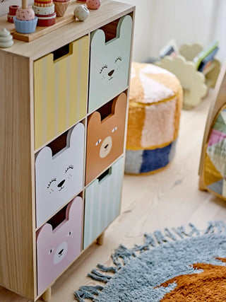 Calle Bücherregal Paulowniaholz Multicolor 88cm