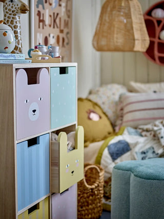 Calle Bücherregal Paulowniaholz Multicolor 88cm