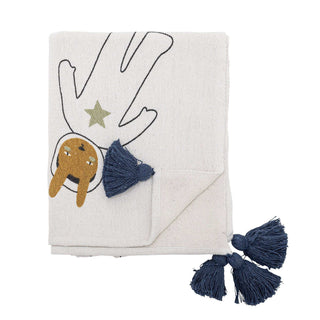 Space plaid algodón reciclado natural 130x160cm