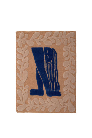 Wanddecoratie wol bruin Atle 70x93cm