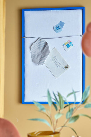 Wall mirror mdf blue Atle 40x60cm