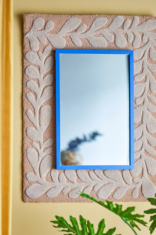 Wall mirror mdf blue Atle 40x60cm