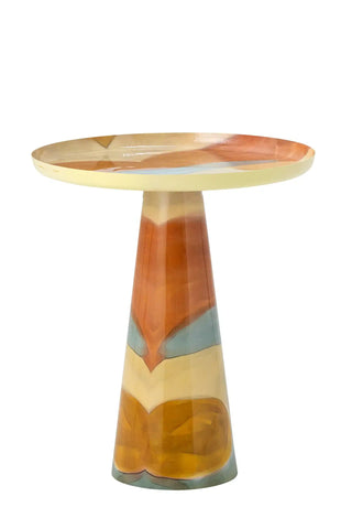 Tavolino in metallo giallo Brooke 45cm