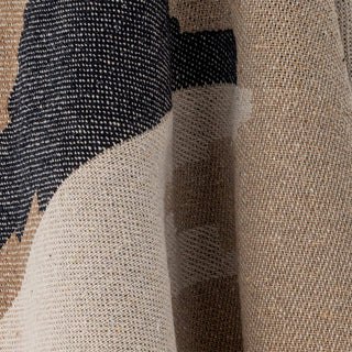 Plaid recycelte Baumwolle braun maji 130x160cm