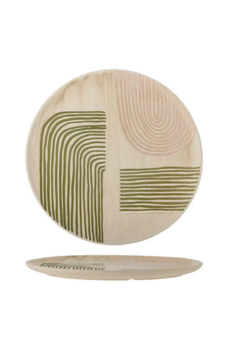 Serveerschaal aardewerk rose Amica 39cm