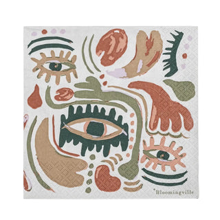 Servet papier oranje Horus