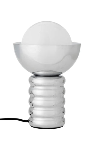 Tafellamp metaal zilver Spike 32cm