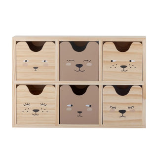 Calle cassettiera in pino naturale 27cm