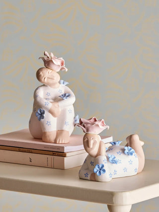 Set en céramique bleu Floriella - set de 2