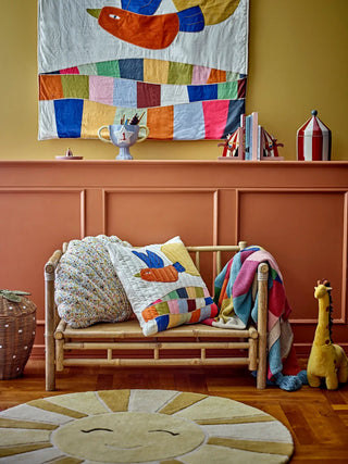 Colorine wanddecoratie katoen beige 101cm