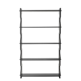 Bibliothèque en pin noir Savoya 140cm