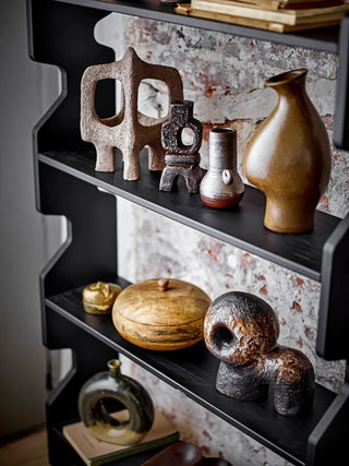 Bibliothèque en pin noir Savoya 140cm