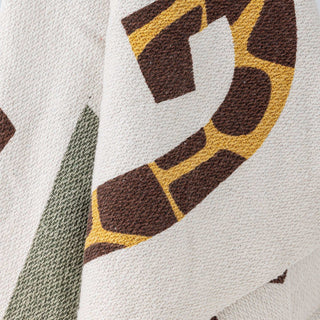 Memmo Plaid recycelte Baumwolle Multicolor 130x160cm