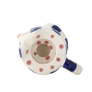 Kerzenhalter Keramik blau Caty - Set von 2