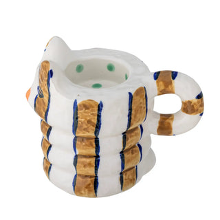 Bougeoir en céramique brun Caty - set de 2