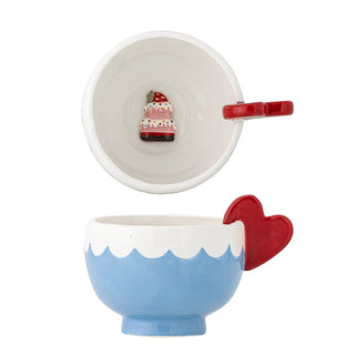 Mok aardewerk blauw Lively