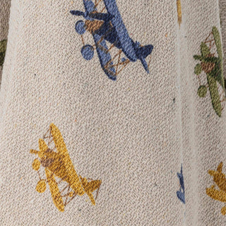 Plaid semplice cotone riciclato beige 130x160cm