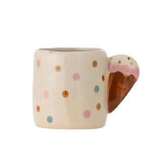 Creamy mug earthenware beige - 255ml