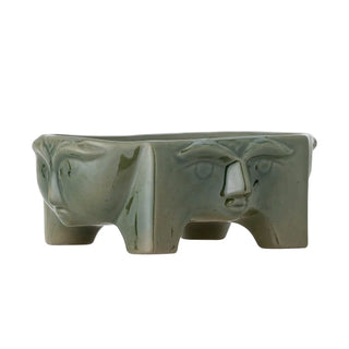Earthenware bowl green Amilia 21cm