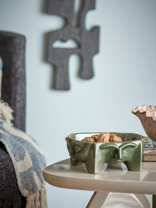 Earthenware bowl green Amilia 21cm