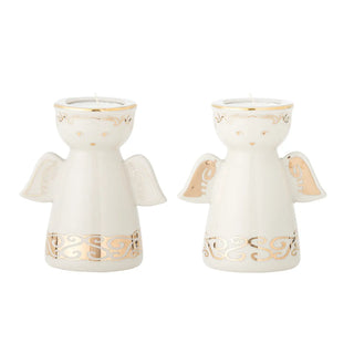 Candelabro de cerámica blanco Faella