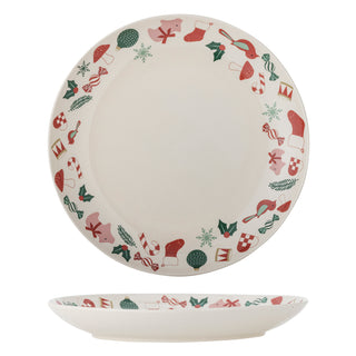 Serveerbord beige Yule 28cm