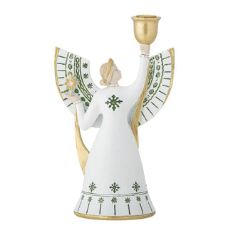 Kerzenhalter Polyresin weiß Evangeline 19cm