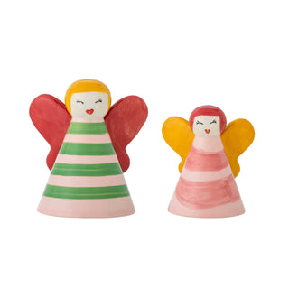 Set decoración cerámica rosa Caramella - 2 piezas