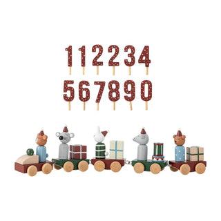 Decoratie hout rood Junaid