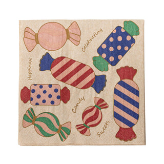 Servet papier roze Caramella