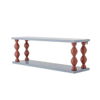 Bibiola mensola legno blu 80cm