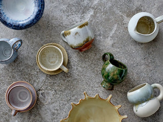 Mok aardewerk nature Jade - set van 4