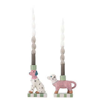 Candelabro in ceramica rosa Doglie