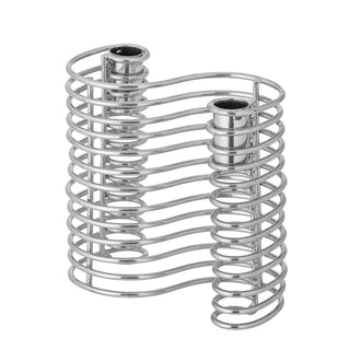 Kerzenhalter Metall silber Wavela