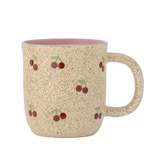Cherry mug earthenware pink - 170ml