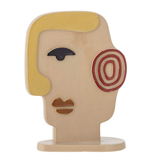 Brown Voila earthenware statue 25cm