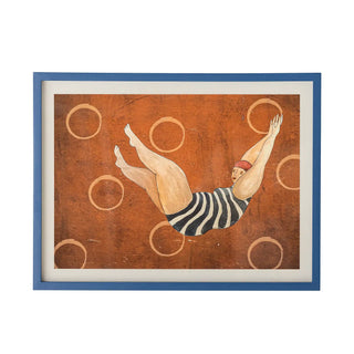 Illustratie vurenhout bruin Svela 47x62cm