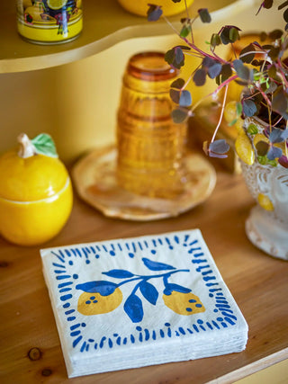 Servilletas de papel azul Maxima