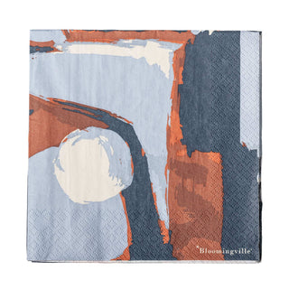 Servetten papier blauw Arty