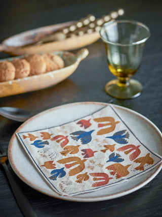 Servilleta de papel amarilla Anniversary