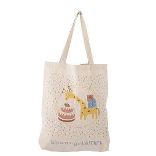 Celebrate shopper cotone blu