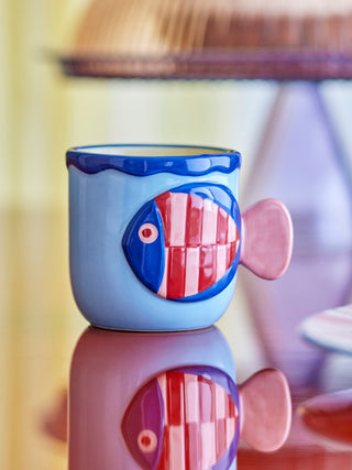 Mok aardewerk multi Willy 200ml - set van 2