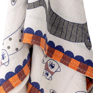 Plaid gerecycled katoen wit Missy 130x160cm