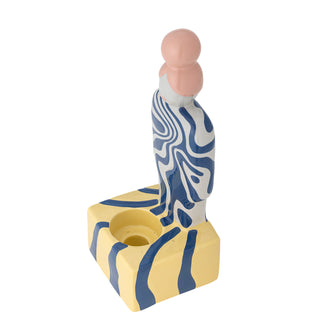 Theelichthouder aardewerk 25cm