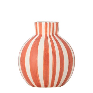 Vase i keramik, orange, fian 11cm
